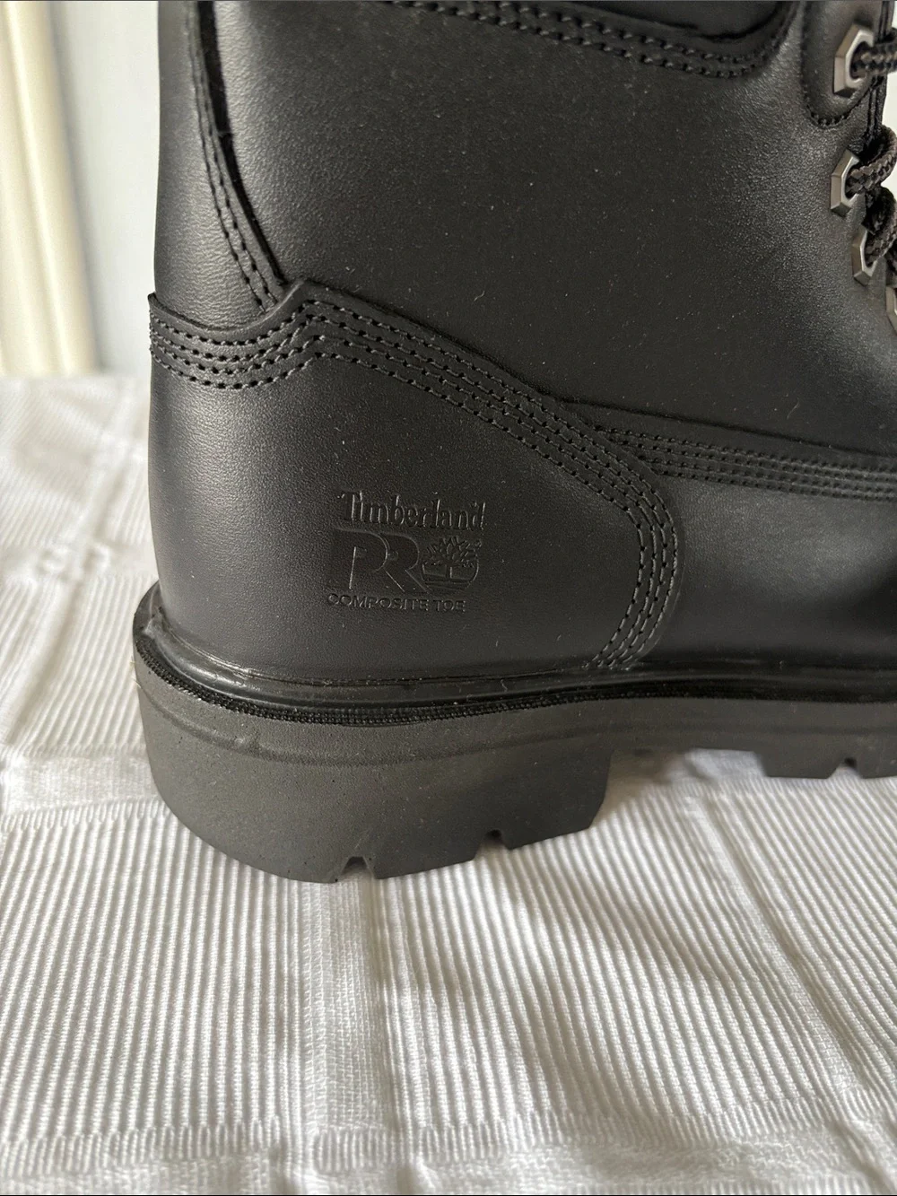 Timberland Pro Sawhorse 6” Composite Safety Toe Black Lace-Up Work Boots